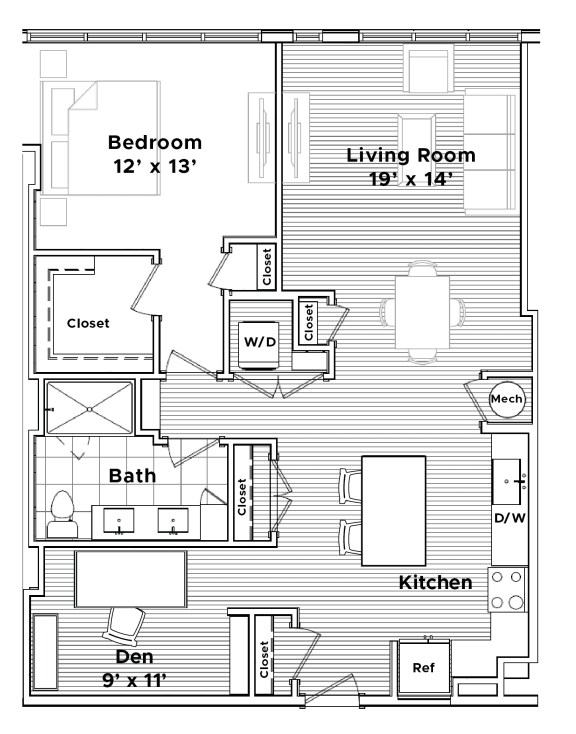 Studio, 1 & 2 Bedroom Apartments in Conshohocken Madison West Elm